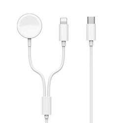 Wiwu M10 2 in 1 Wireless And Lightning PD Charging Cable - 1