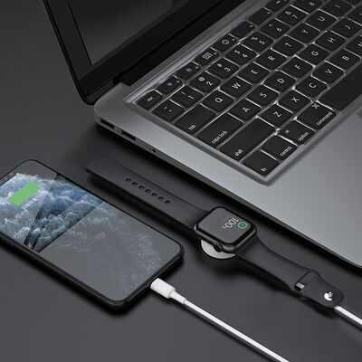 Wiwu M10 2 in 1 Wireless And Lightning PD Charging Cable - 9