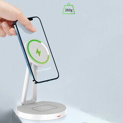 Wiwu M13 2 in 1 Wireless Charging Station with Stand - 5