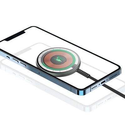 Wiwu M14 Intelligent Wireless Magnetik Şarj Ultra İnce Şeffaf 15W Android iOS Destekli - 11