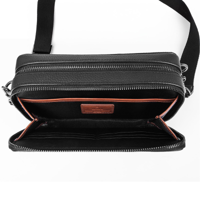 Wiwu Master Genuie Leather Serisi Parmak İzi Kilitli Çok Fonksiyonlu Deri Çapraz Vücut Çantası - 3