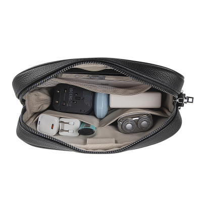 Wiwu Master Genuine Leather Series Fingerprint Lock Multi-Function Portable Mobile Accessory Bag - 3