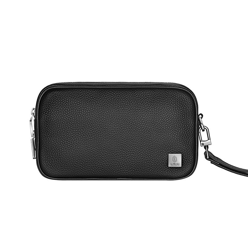 Wiwu Master Genuine Leather Series Fingerprint Lock Multi-Function Portable Mobile Accessory Bag - 4