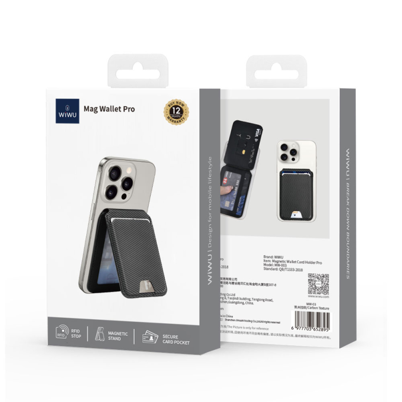 Wiwu MW-003 Mag Wallet Magnetic Card Holder with Stand - 19