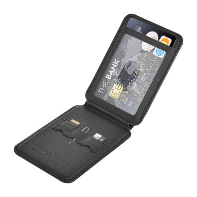 Wiwu MW-005 Magnetic Stand Card Holder Qi Wireless Charging Compatible FindMy Mag Wallet - 4