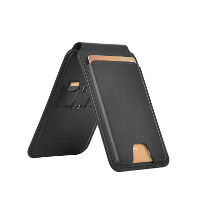 Wiwu MW-005 Magnetic Stand Card Holder Qi Wireless Charging Compatible FindMy Mag Wallet - 5