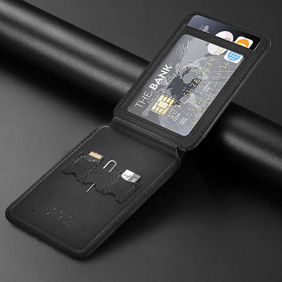 Wiwu MW-005 Magnetic Stand Card Holder Qi Wireless Charging Compatible FindMy Mag Wallet - 16