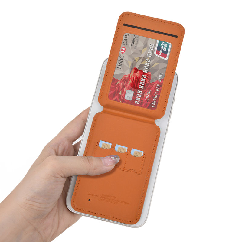 Wiwu MW-005 Magnetik Standlı Kartlık Qi Kablosuz Şarj Uyumlu FindMy Özellikli Mag Wallet - 10