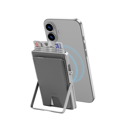 Wiwu MW-006 Designed 6 Compartment PU Magnetic Stand Card Holder - 8
