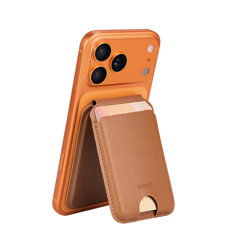 Wiwu MW-007P Magnetik Standlı Kartlık Kablosuz Şarj Uyumlu FindMy ve Find Hub Özellikli Mag Wallet - 3