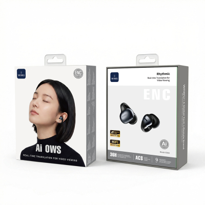 Wiwu O202 Rhythmo Serisi Gerçek Zamanlı Ai Çeviri Özellikli ENC Teknolojili Bluetooth Kulaklık v6.0 - 11
