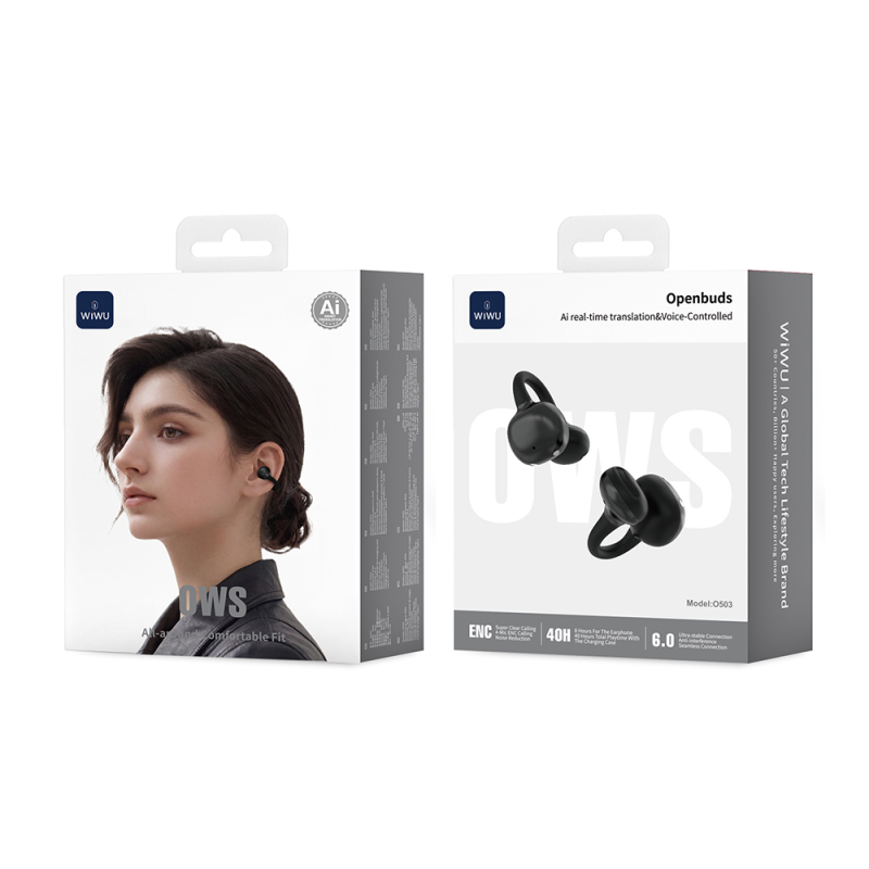 Wiwu O503 Openbuds Series Bluetooth In-Ear Headphones with Real-Time AI Translation and ENC Technology v6.0 - 13