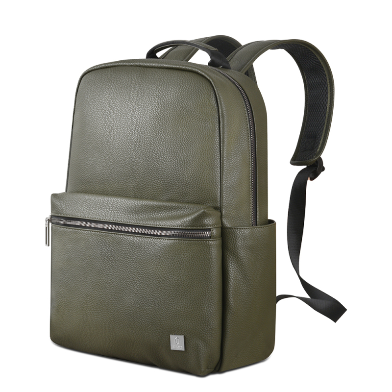 Wiwu Osun Series Metal Logo PU Leather Laptop Backpack - 2