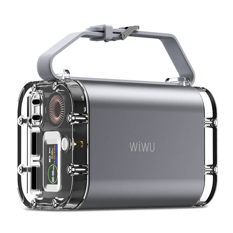 Wiwu P003 Dijital Ekranlı Fenerli SOS İşlevli Taşınabilir Powerbank 40000mAh 100W IP67 - 10