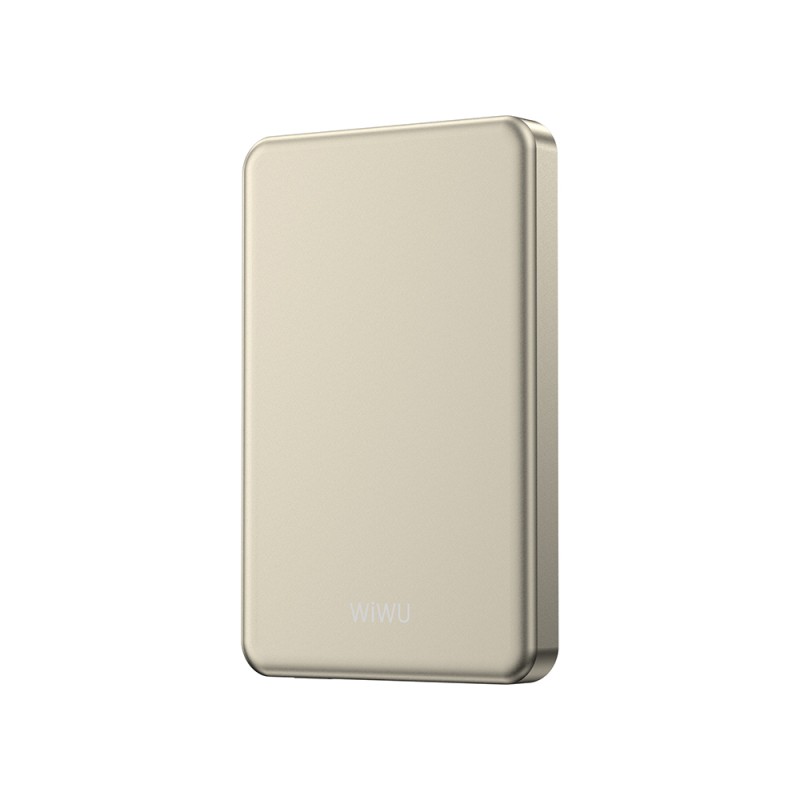 Wiwu P15 LED Işık Göstergeli Ultra İnce PD 20W Kablosuz Powerbank 5000mAh 15W - 1