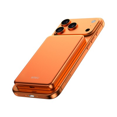 Wiwu P15 LED Işık Göstergeli Ultra İnce PD 20W Kablosuz Powerbank 5000mAh 15W - 14