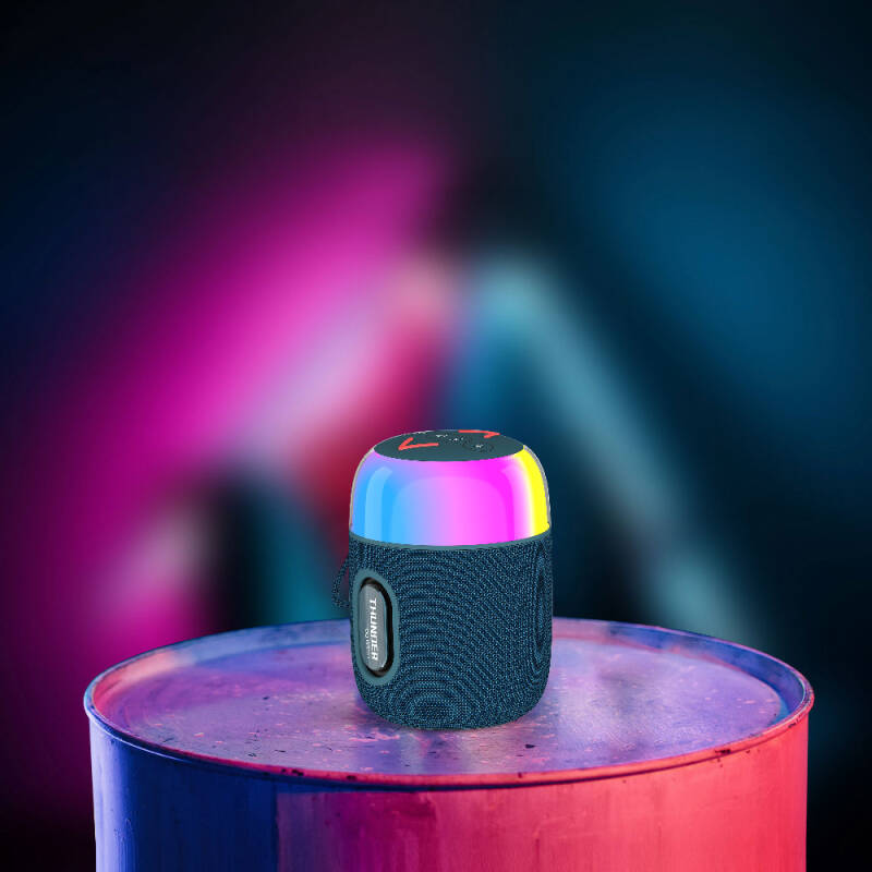 Wiwu P60 Mini RGB Led Lighted Thunder Wireless Bluetooth Speaker - 2