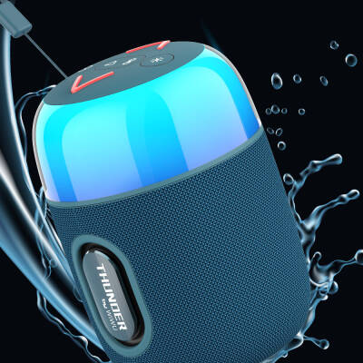 Wiwu P60 Mini RGB Led Lighted Thunder Wireless Bluetooth Speaker - 4