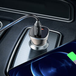 Wiwu PC500 72W PD QC3.0 Ultra Fast Charging Supported Digital Display Car Charger Head - 6