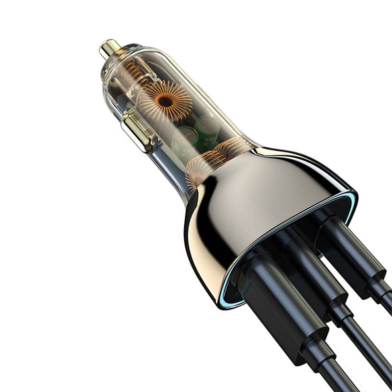 Wiwu PC700 Zhitou Series 80W PD QC 3.0 Ultra Fast Charge Car Charger with Transparent Appearance - 9
