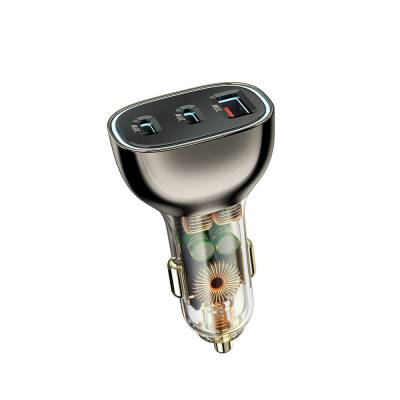 Wiwu PC700 Zhitou Series 80W PD QC 3.0 Ultra Fast Charge Car Charger with Transparent Appearance - 7