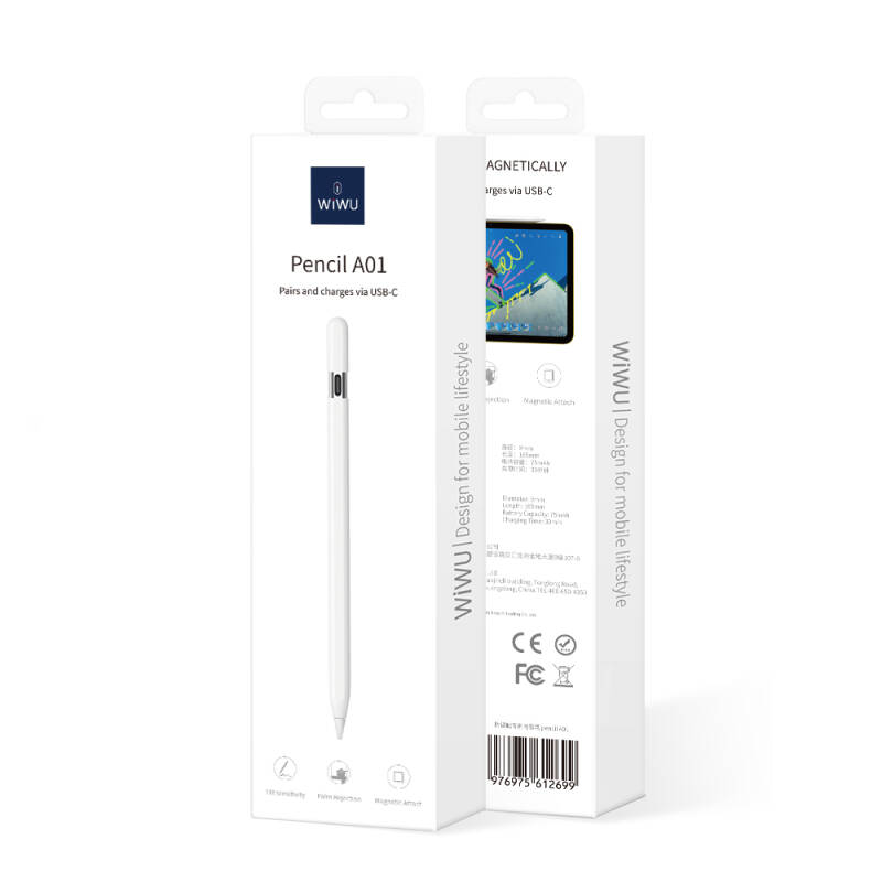 Wiwu Pencil A01 Touch Pen with Palm Rejection and Tilt Sensitivity Featured - 8