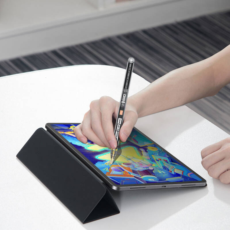 Wiwu Pencil W Pro Dijital Led Göstergeli Palm-Rejection Şeffaf Görünüm Tasarımlı Dokunmatik Çizim Kalemi - 3