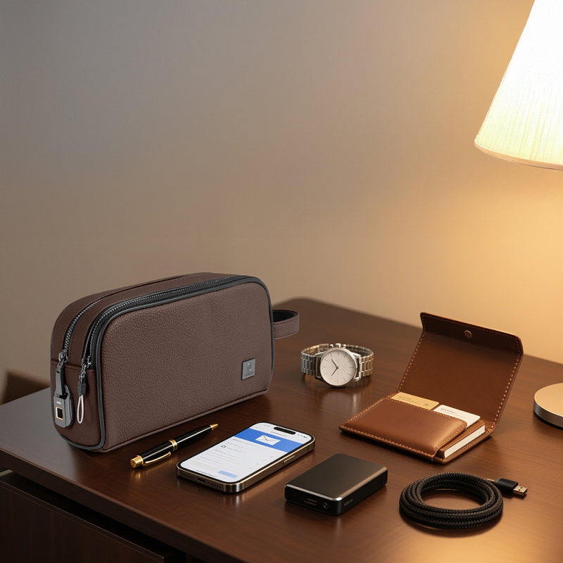 Wiwu Phantom Pro Series Fingerprint Lock Multifunctional Portable Mobile Accessory Bag - 6