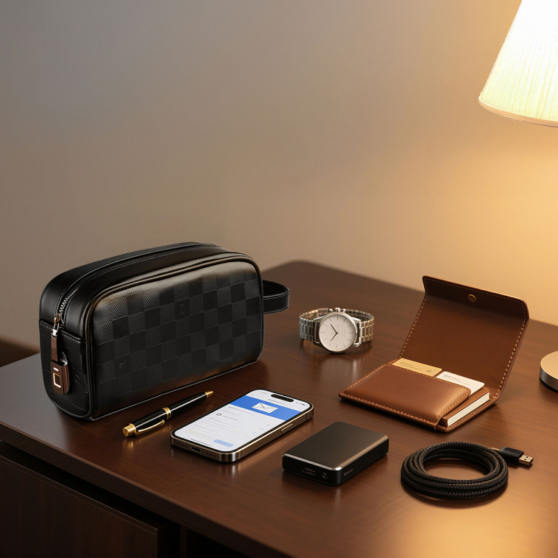 Wiwu Phantom Series Fingerprint Lock Multifunctional Portable Mobile Accessory Bag - 9