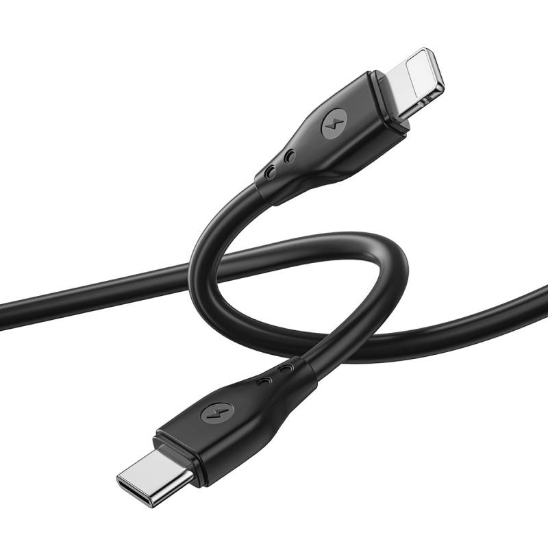 Wiwu Pioneer WI-C002 Ultra Flexible 30W Fast Charging Type-C to Lightning PD Cable 1M - 5