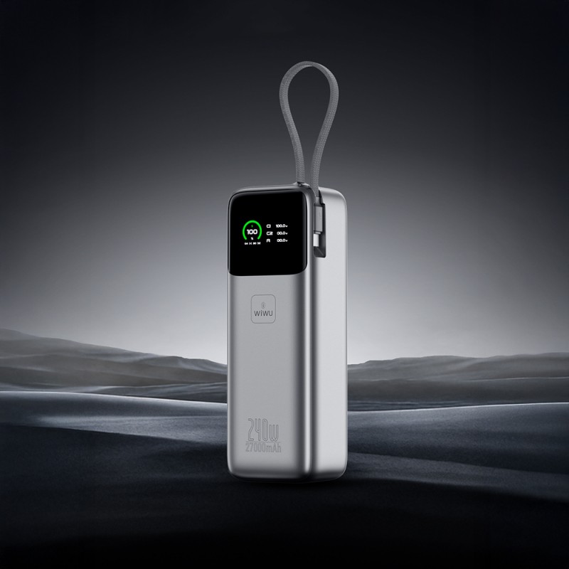 Wiwu PM-201 Power Mega Serisi Type-C Çıkışlı Taşınabilir Powerbank PD 240W 27000mAh - 3