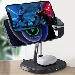 Wiwu Power Air M8 4 in 1 Magnetic Wireless Charge Stand - 6
