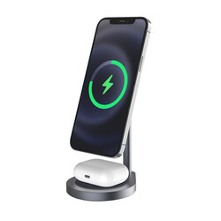 Wiwu Power Air X25 2 in 1 Wireless Charge Stand - 1