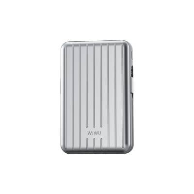 Wiwu PP03 Taşınabilir Wireless Şarj ve PD Hızlı Şarj Özellikli Powerbank 15W 10000mAh - 9