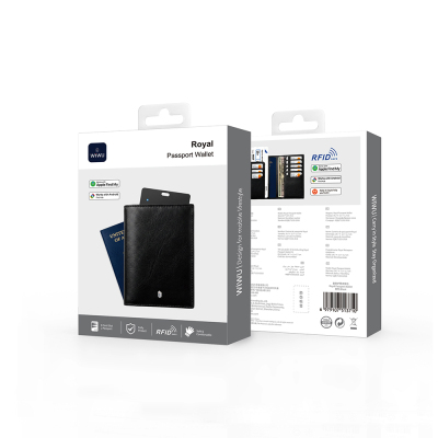 Wiwu Royal Passport Wallet is a PU leather wallet with RFID functionality for Android and iOS devices. - 6