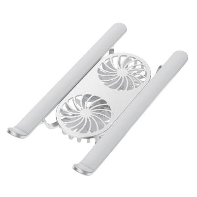 Wiwu S400 Pro Çift Fanlı Işıklı Katlanabilir Ayarlanabilir Laptop Standı 5W 3000RPM - 3