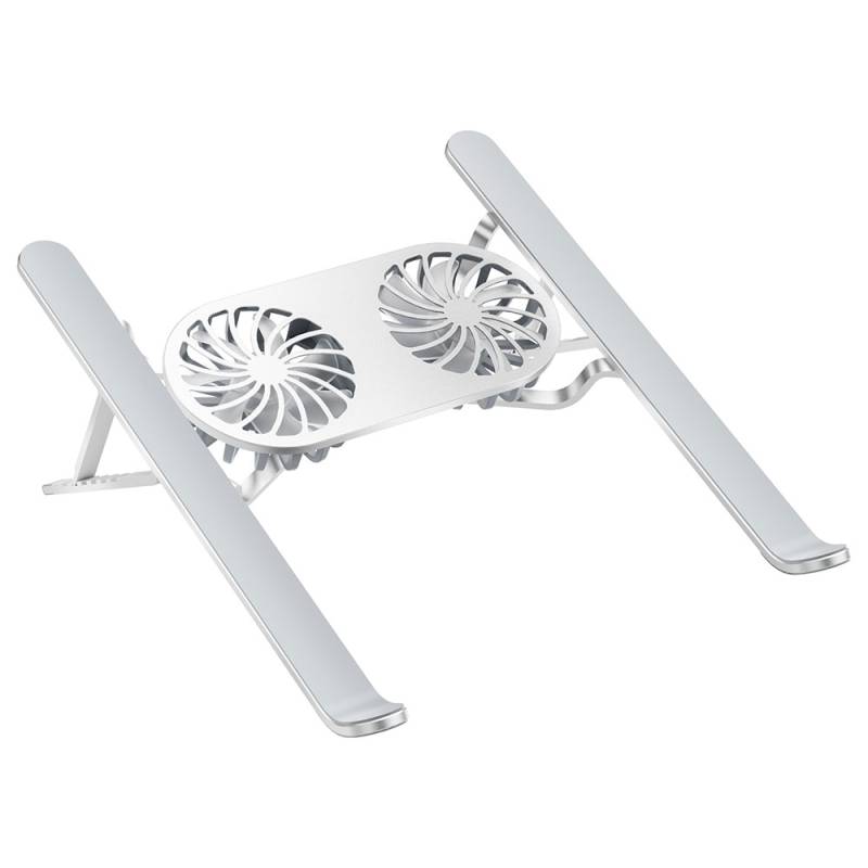 Wiwu S400 Pro Çift Fanlı Işıklı Katlanabilir Ayarlanabilir Laptop Standı 5W 3000RPM - 4