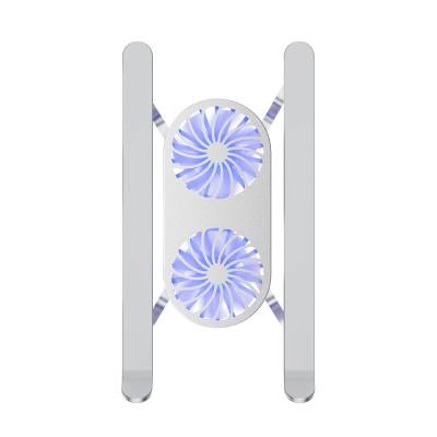 Wiwu S400 Pro Çift Fanlı Işıklı Katlanabilir Ayarlanabilir Laptop Standı 5W 3000RPM - 7