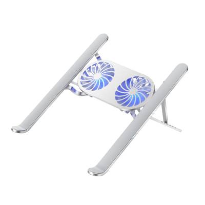 Wiwu S400 Pro Çift Fanlı Işıklı Katlanabilir Ayarlanabilir Laptop Standı 5W 3000RPM - 9