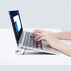 Wiwu S900 Yıkanabilir Yapıştırıcılı Mini Laptop Standı 2 Farklı Yükseklik Ayarı 11-17 inc Uyumlu - 7