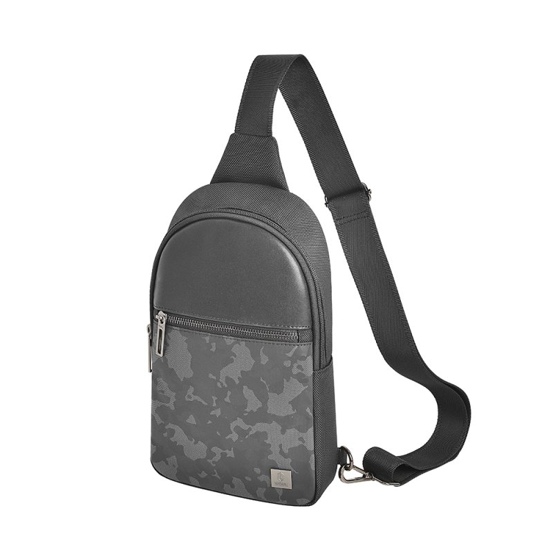 Wiwu Salem Serisi Crossbody Su Geçirmez Polyester Kumaş Omuz Askılı Çapraz Vücut Çantası - 1
