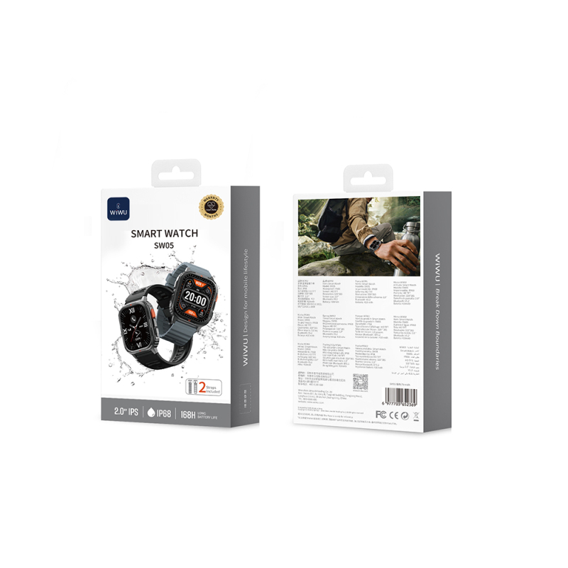 Wiwu SW05 Smart Watch İOS ve Android Uyumlu TFT Ekranlı IP68 Sertifikalı Akıllı Saat - 22