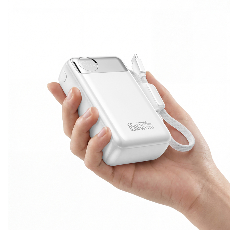 Wiwu T132 Power Plus Series Type-C Wired PD Powerbank 65W 12000mAh - 7