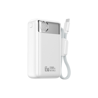 Wiwu T132 Power Plus Serisi Type-C Kablolu PD Powerbank 65W 12000mAh - 6
