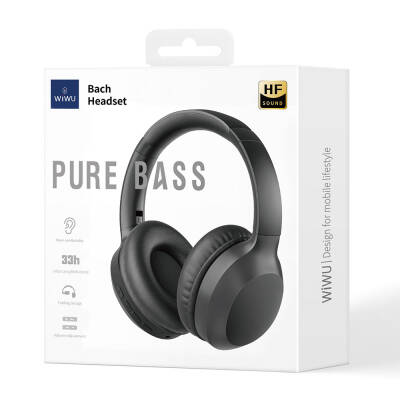 Wiwu TD-01 Bach Serisi Katlanabilir Kulak Üstü Bluetooth Kulaklık - 10