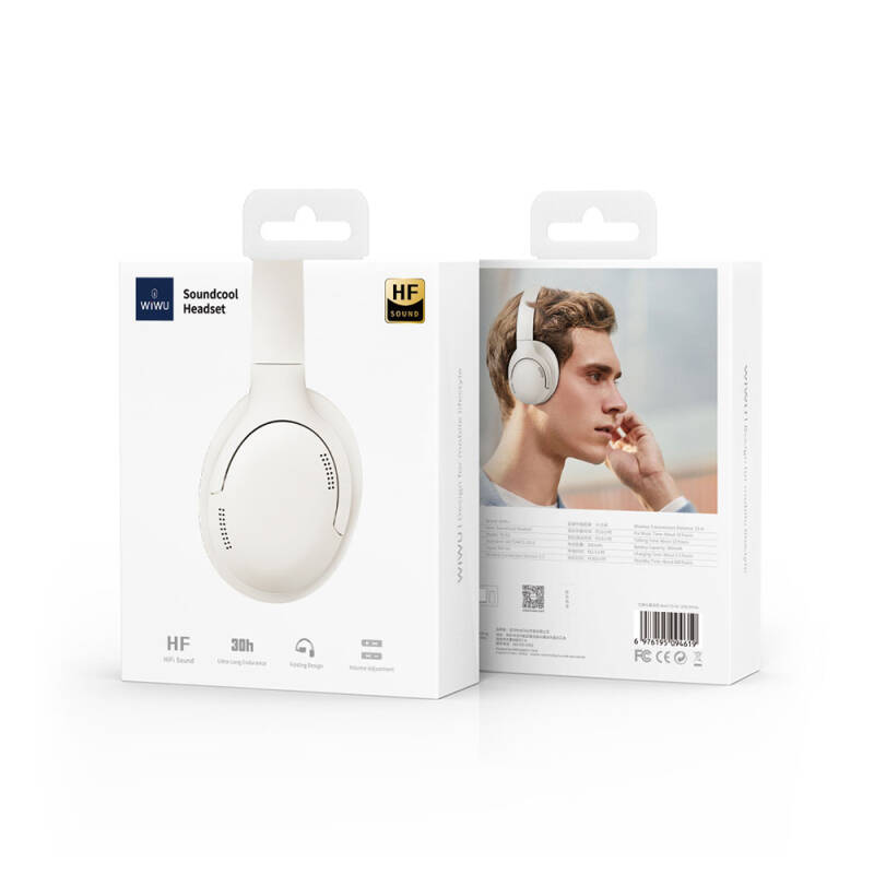 Wiwu TD-02 Sound Cool Serisi Katlanabilir Kulak Üstü Bluetooth Kulaklık - 12