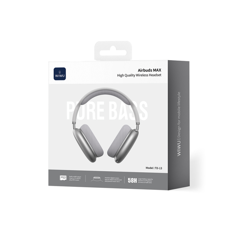 Wiwu TD-13 Airbuds Max Pure Bass Özellikli Kulak Üstü Bluetooth Kulaklık v6.0 - 14