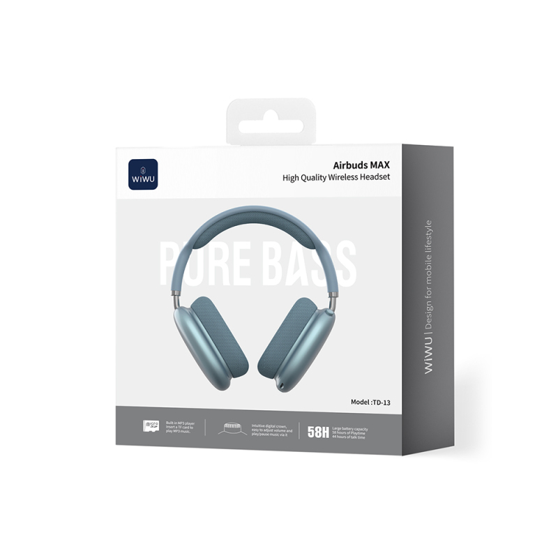 Wiwu TD-13 Airbuds Max Pure Bass Özellikli Kulak Üstü Bluetooth Kulaklık v6.0 - 15
