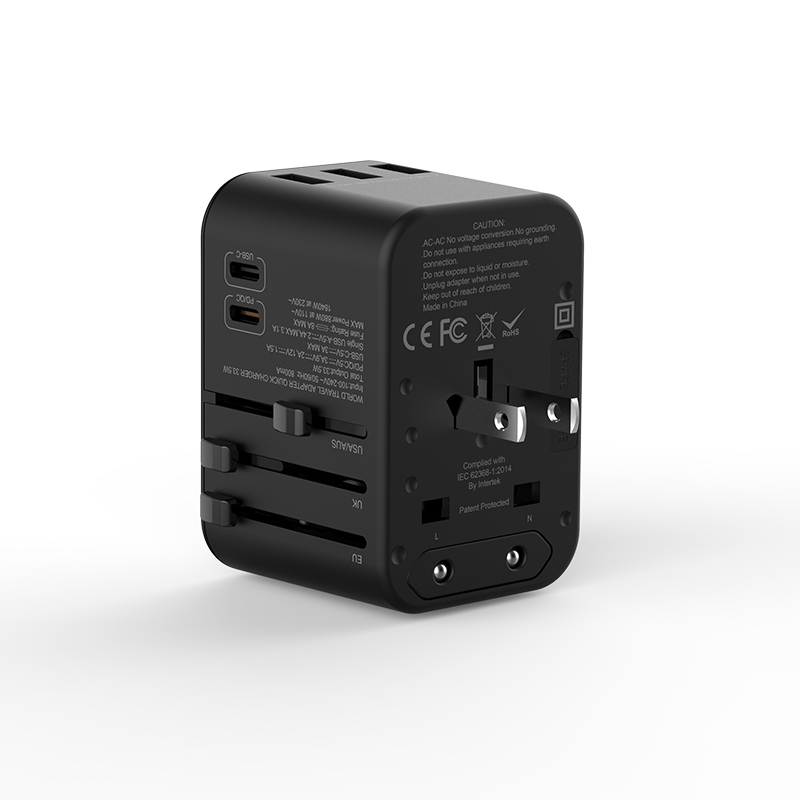 Wiwu UA-303 Çoklu Universal TR/US/UK/AUS/EU Uyumlu Şarj Adaptörü 33.5W - 5