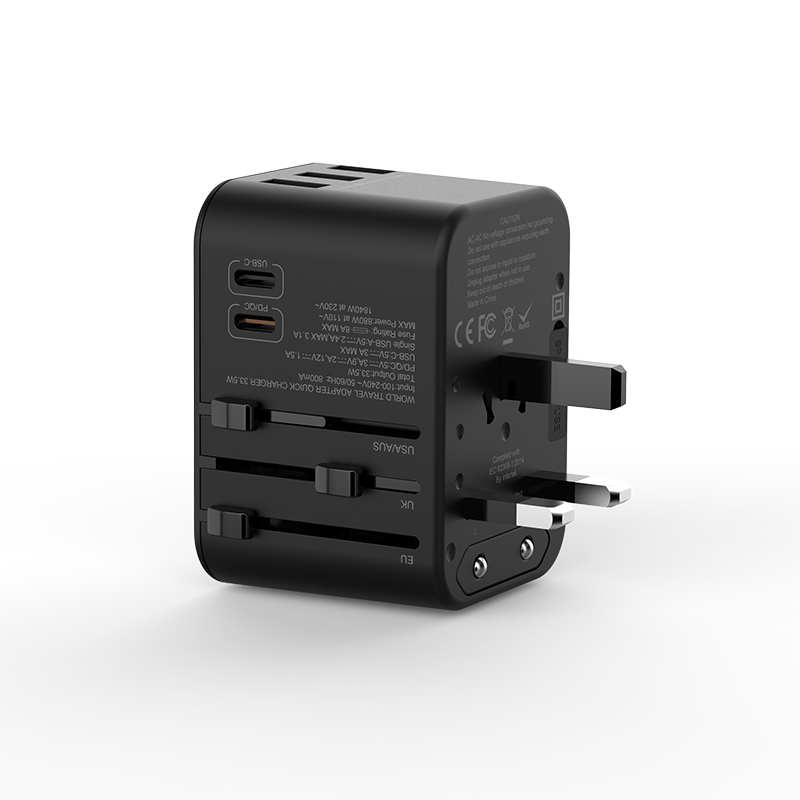 Wiwu UA-303 Çoklu Universal TR/US/UK/AUS/EU Uyumlu Şarj Adaptörü 33.5W - 6